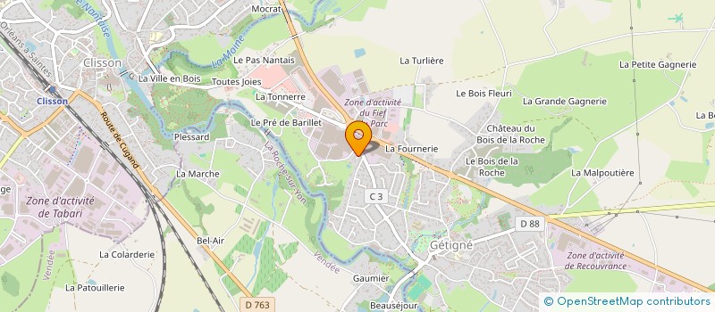 localisation de l'entreprise SCI DE LA VIGNE ROSE  GETIGNE