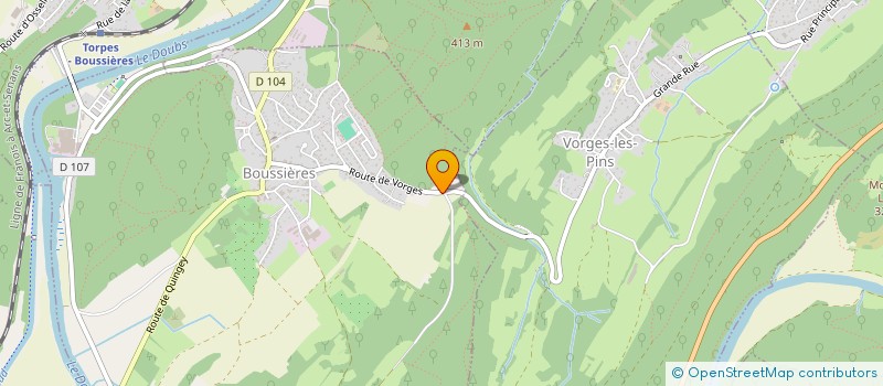 localisation de l'entreprise SCI DE LA VIGNE VIERGE  BOUSSIERES