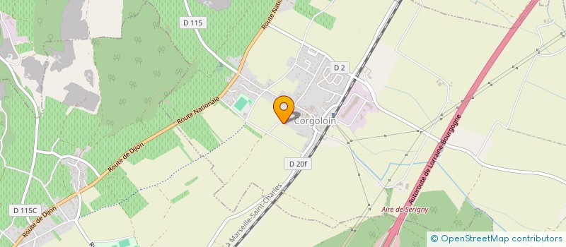 localisation de l'entreprise SCI DE LA VIGNELLE  CORGOLOIN