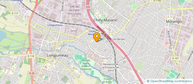 localisation de l'entreprise SCI DE LA VILLA ALBERT  CHILLY-MAZARIN