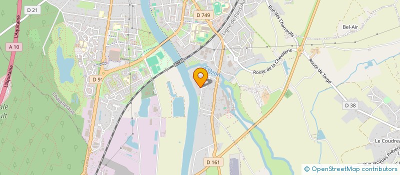 localisation de l'entreprise SCI DE LA VILLA CLAUDE-RE  CHATELLERAULT