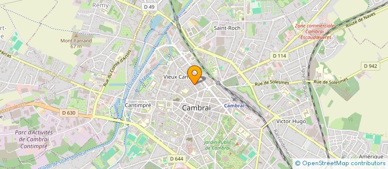 localisation de l'entreprise SCI DE LA VILLA GALANDE à CAMBRAI