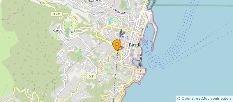 localisation de l'entreprise SCI DE LA VILLA MARTHA à BASTIA