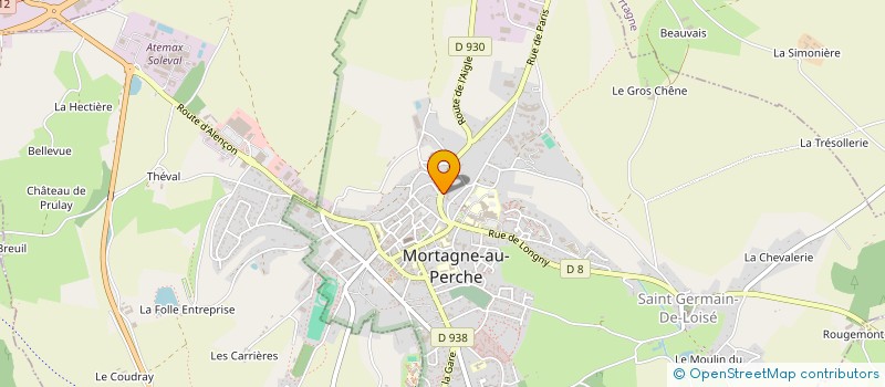 localisation de l'entreprise SCI DE LA VILLA SAINT JEAN à MORTAGNE-AU-PERCHE