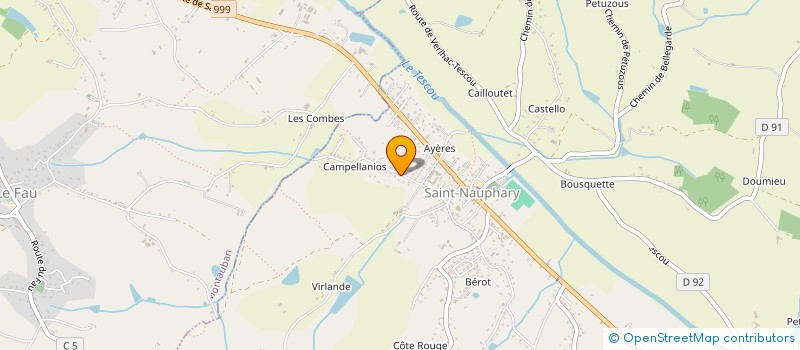 localisation de l'entreprise SCI DE LA VILLE  SAINT-NAUPHARY