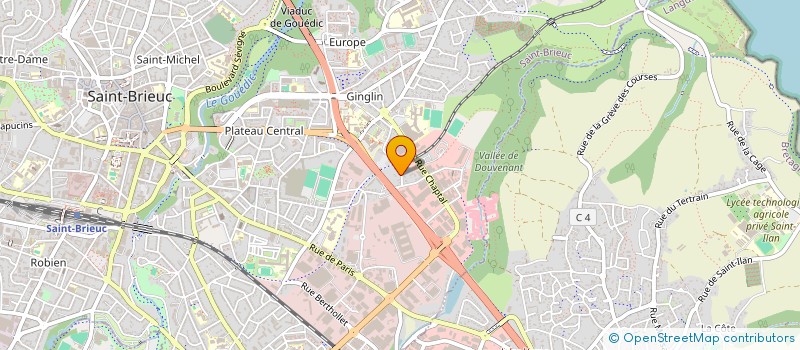 localisation de l'entreprise SCI DE LA VILLE BERNARD à SAINT-BRIEUC