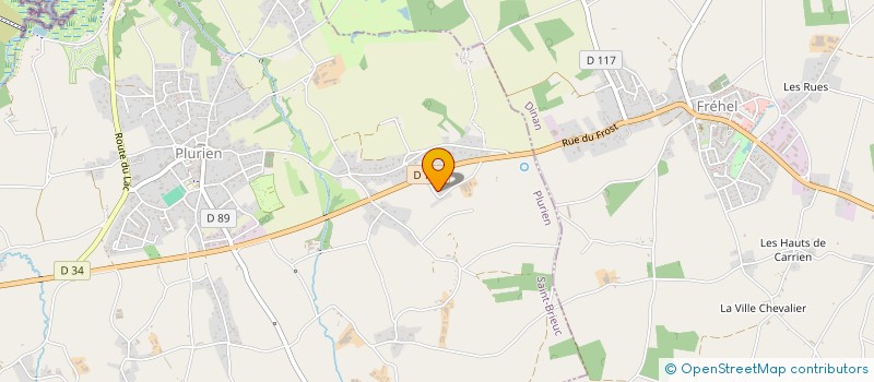 localisation de l'entreprise SCI DE LA VILLE BRAN EN PLURIEN  PLURIEN