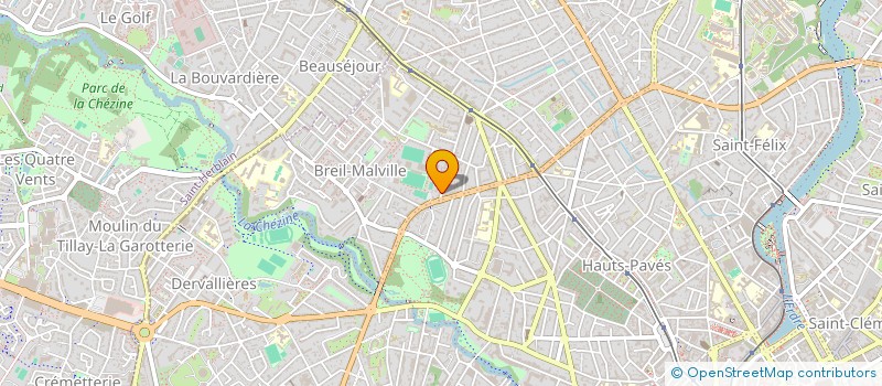 localisation de l'entreprise SCI DE LA VILLE BRESSET  NANTES