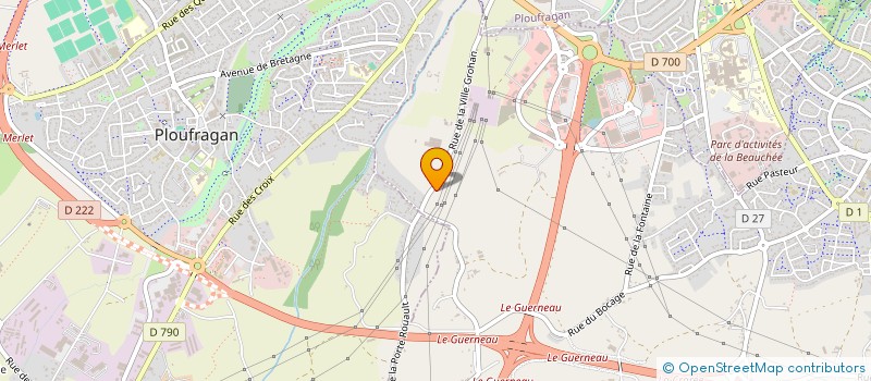 localisation de l'entreprise SCI DE LA VILLE CORACK  TREGUEUX