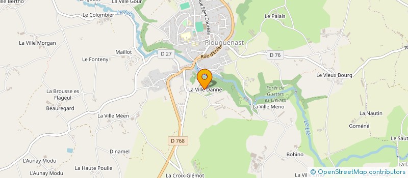 localisation de l'entreprise SCI DE LA VILLE D'ANNE  PLOUGUENAST-LANGAST