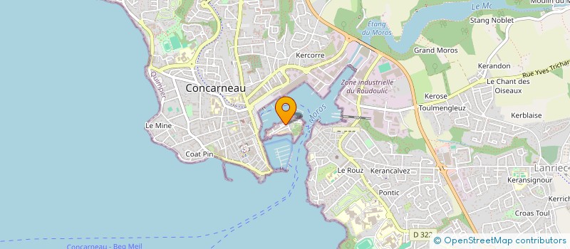 localisation de l'entreprise SCI DE LA VILLE DOREE  CONCARNEAU