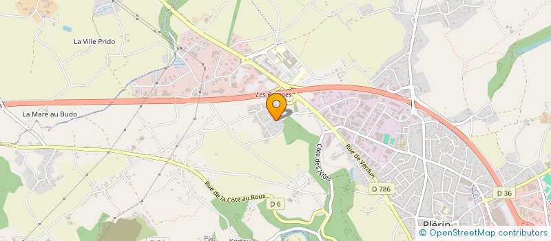 localisation de l'entreprise SCI DE LA VILLE ERDORET  PLERIN