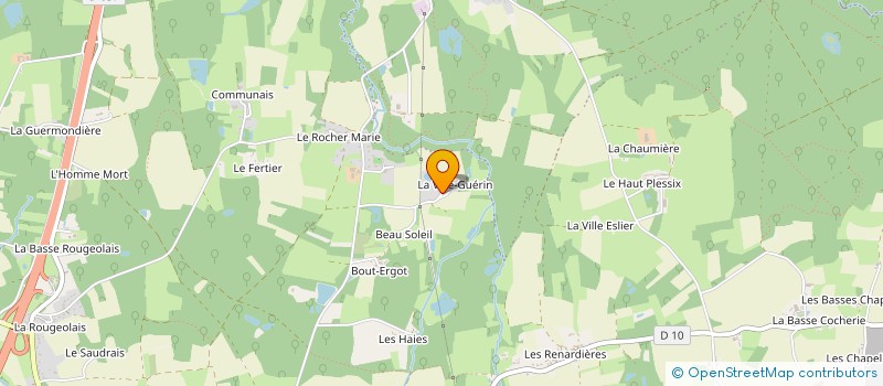 localisation de l'entreprise SCI DE LA VILLE GUERIN  MESNIL-ROC'H