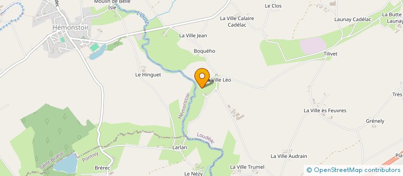 localisation de l'entreprise SCI DE LA VILLE LEO  LOUDEAC