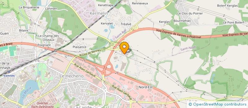 localisation de l'entreprise SCI DE LA VILLE NEUVE à VANNES