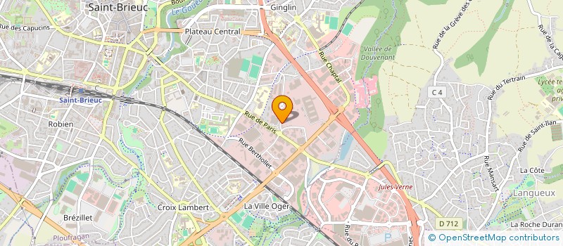 localisation de l'entreprise SCI DE LA VILLE OGER à SAINT-BRIEUC