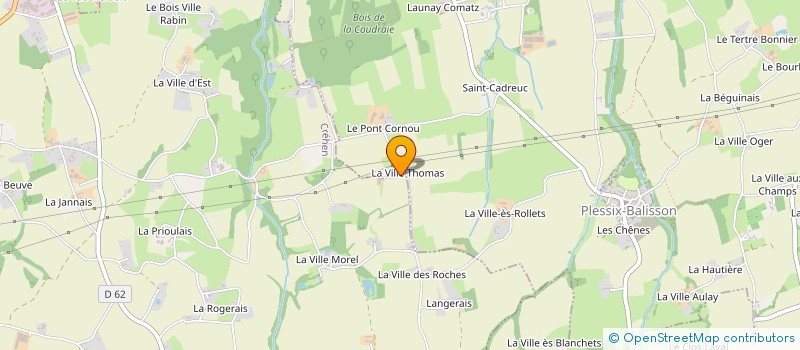 localisation de l'entreprise SCI DE LA VILLE OUDRY  CREHEN