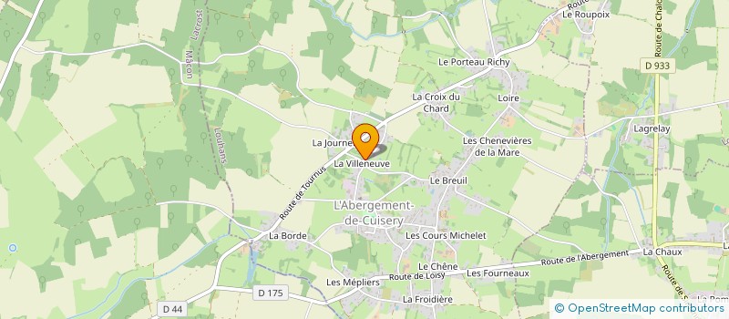 localisation de l'entreprise SCI DE LA VILLENEUVE  GENETE (LA)