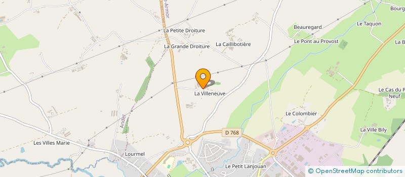 localisation de l'entreprise SCI DE LA VILLENEUVE  LAMBALLE-ARMOR