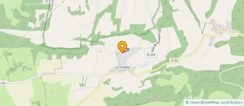 localisation de l'entreprise SCI DE LA VIOLETTE  BELLEHERBE
