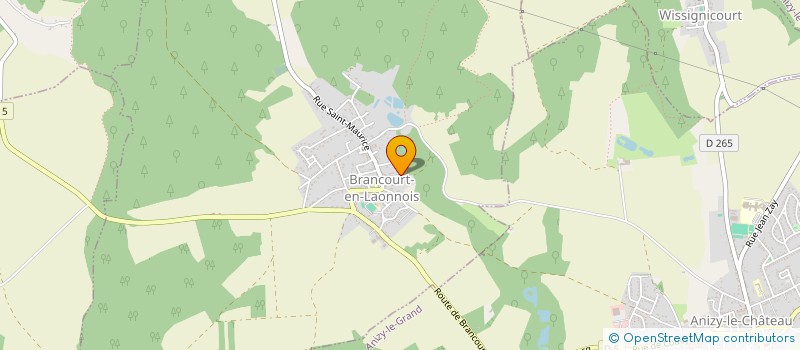 localisation de l'entreprise SCI DE LA VIONNE  BRANCOURT-EN-LAONNOIS