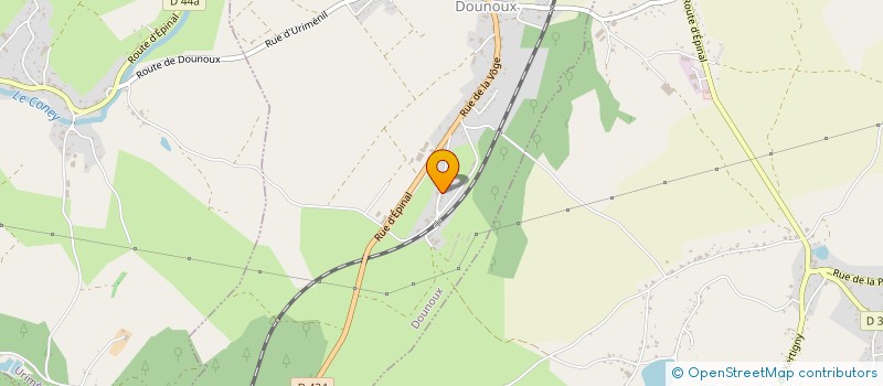 localisation de l'entreprise SCI DE LA VOGE  DOUNOUX