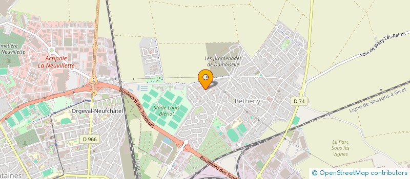 localisation de l'entreprise SCI DE LA VOIE DES LOUPS  BETHENY