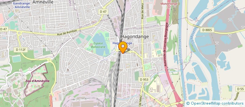 localisation de l'entreprise SCI DE LA VOIE DU CHEMIN DE FER à HAGONDANGE