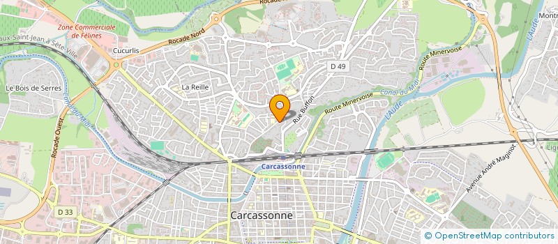 localisation de l'entreprise SCI DE LA VOIE ROMAINE à CARCASSONNE