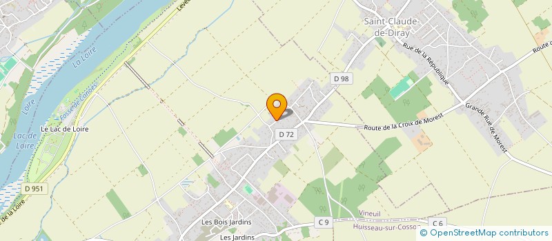 localisation de l'entreprise SCI DE LA VOUTE  VINEUIL