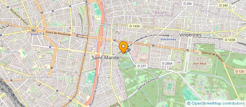 localisation de l'entreprise SCI DE LA VOUTE  SAINT-MANDE