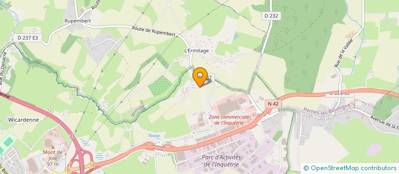 localisation de l'entreprise SCI DE LA WATTINE à SAINT-MARTIN-BOULOGNE