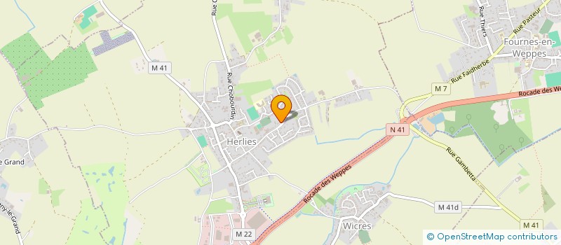 localisation de l'entreprise SCI DE LA WESLETTE  HERLIES
