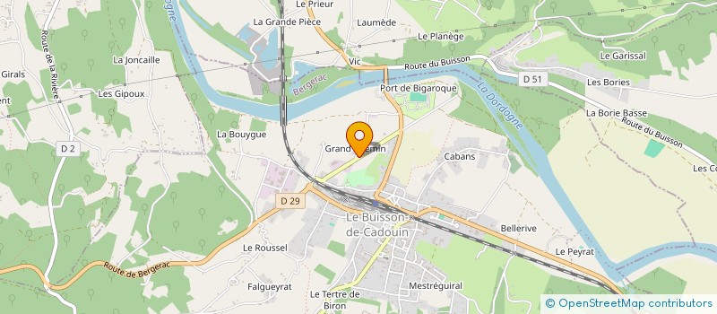 localisation de l'entreprise SCI DE LA ZA DE ST SYLVESTRE  LE BUISSON-DE-CADOUIN