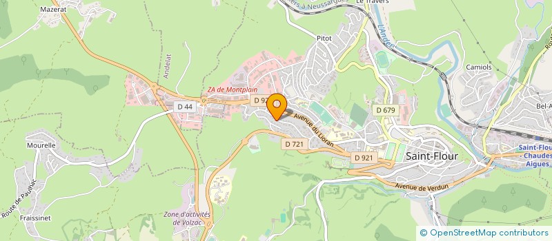 localisation de l'entreprise SCI DE LA ZI DE MONTPLAIN à SAINT-FLOUR