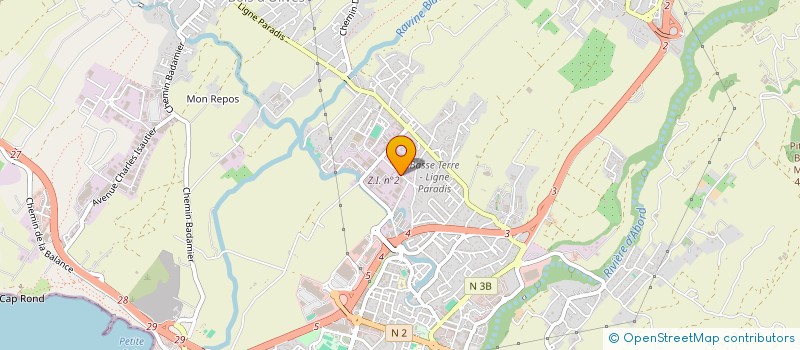 localisation de l'entreprise SCI DE LA ZONE à SAINT-PIERRE