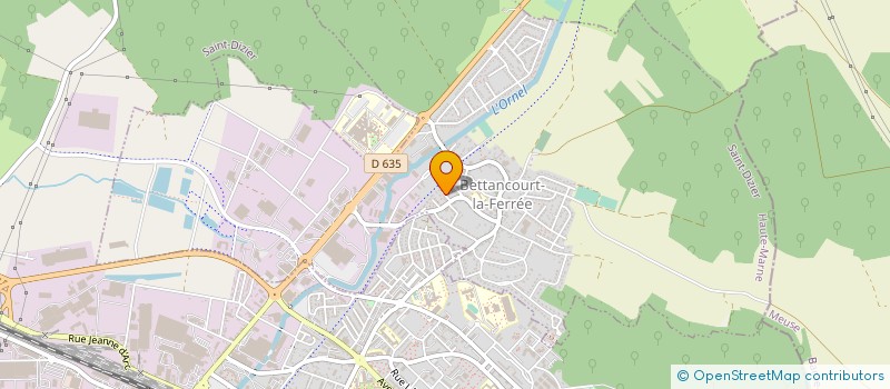 localisation de l'entreprise SCI DE LA ZONE ARTISANALE DE BETTANCOURT à BETTANCOURT-LA-FERREE
