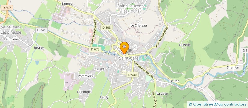 localisation de l'entreprise SCI DE LABARRIERE  SAINT-CERE