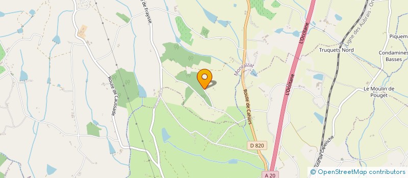 localisation de l'entreprise SCI DE LABONNETTE  MONTALZAT