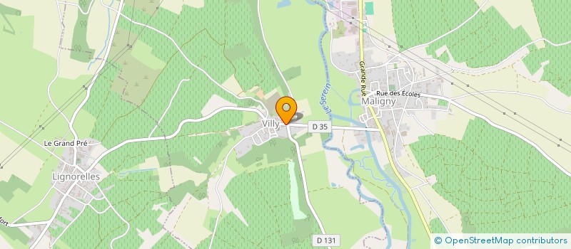 localisation de l'entreprise SCI DE LABORDE  VILLY