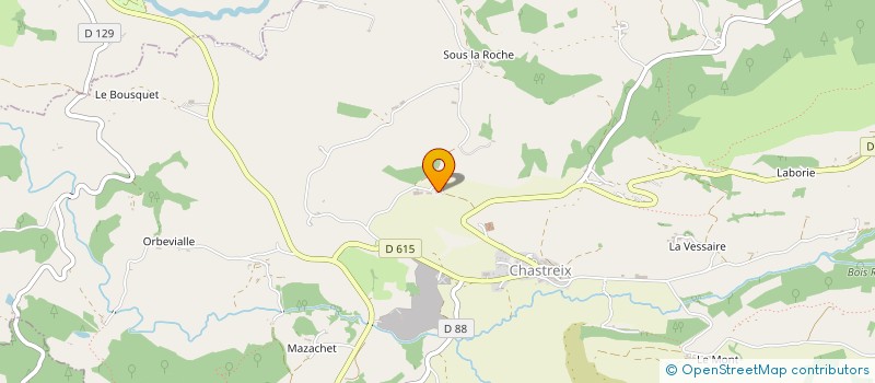 localisation de l'entreprise SCI DE LABRO  CHASTREIX