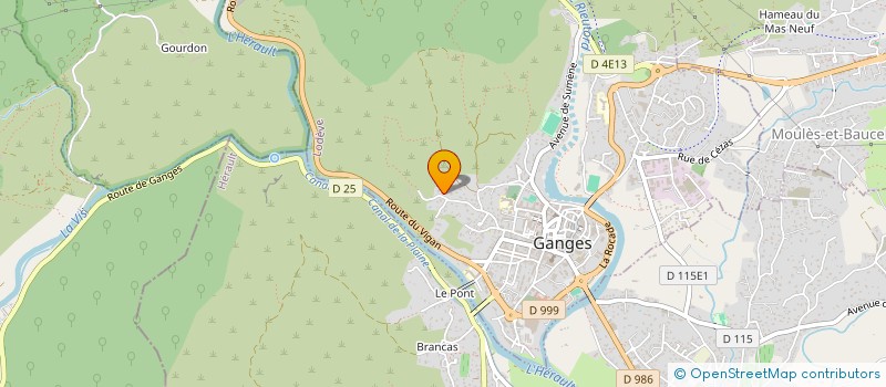 localisation de l'entreprise SCI DE LACAZE  GANGES