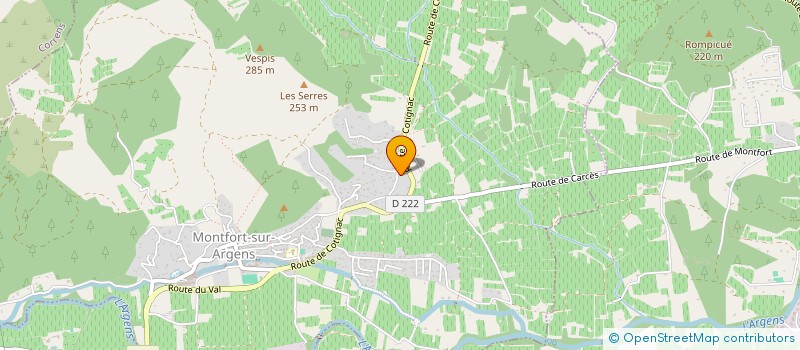 localisation de l'entreprise SCI DE LACHAUD  CARCES