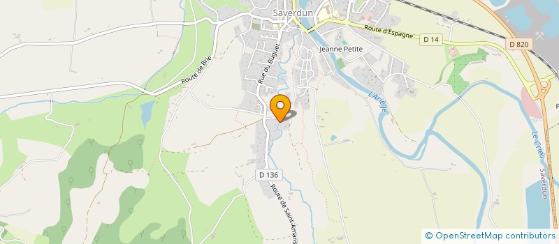 localisation de l'entreprise SCI DE LACRY à SAVERDUN