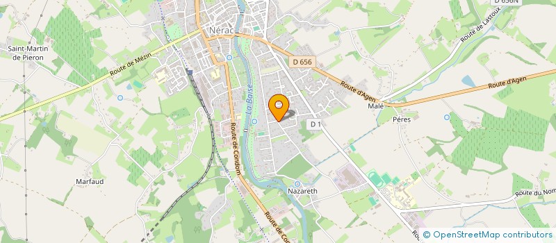 localisation de l'entreprise SCI DE LADEVEZE  NERAC