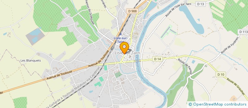 localisation de l'entreprise SCI DE LAFARGUE  LISLE-SUR-TARN