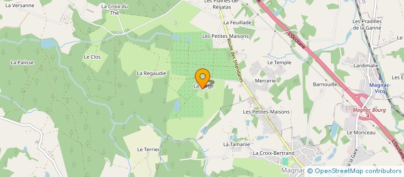 localisation de l'entreprise SCI DE LAGE à SAINT-HILAIRE-BONNEVAL