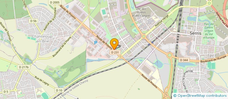 localisation de l'entreprise SCI DE LAGNY ZOCYTOSE  MONTEVRAIN