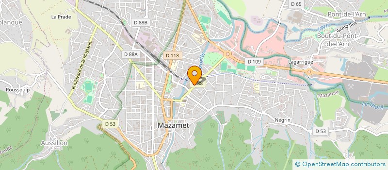 localisation de l'entreprise SCI DE LAGOUTINE à MAZAMET