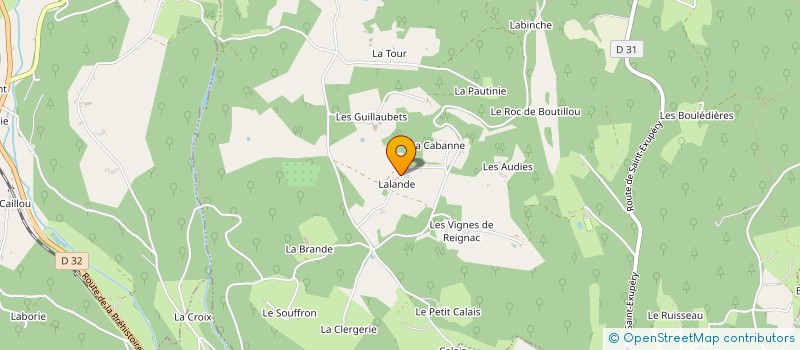 localisation de l'entreprise SCI DE LALANDE à FLEURAC